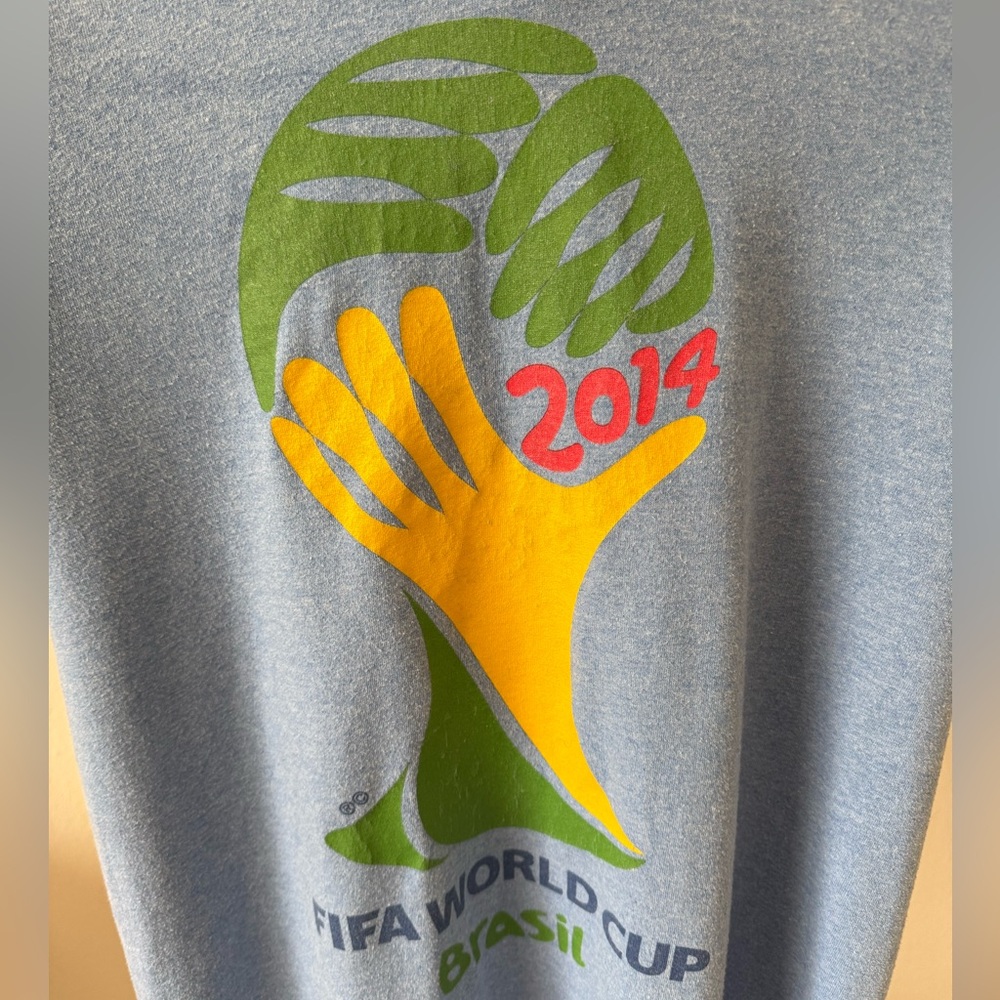 Blue FIFA World Cup 2014 T-Shirt Medium - Picture 3 of 6